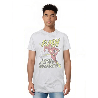Dc Flash Mens Comics Fast Moves Short Sleeve Adult Tee / T-Shirt