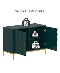 Freestanding Storage Cabinet 2-Door Accent Cabinet