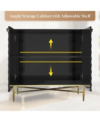 Boyel Living 2 Door Locker Accent Cabinet