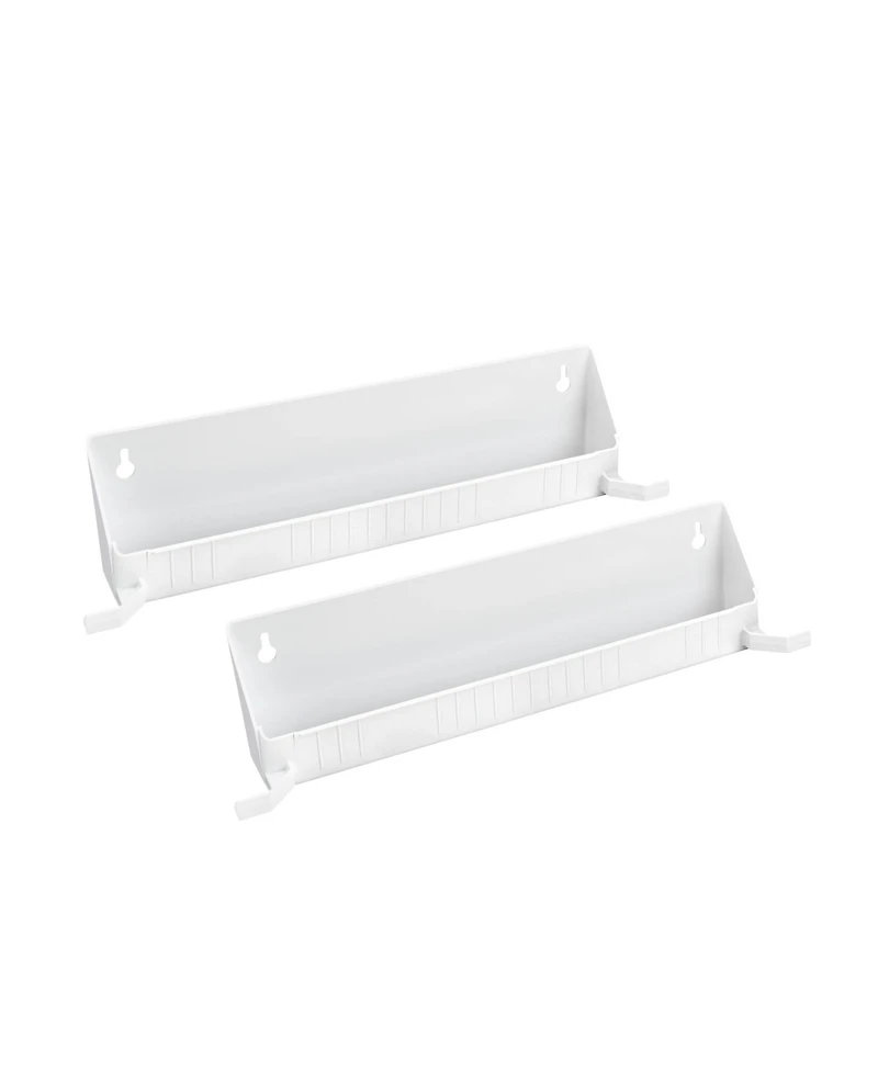 Rev-a-Shelf 14" Tip Out Accessory Tray, Tab Stops, White, 2 Pack, 6562-14-11-52