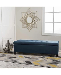 Modern Storage Ottoman, Multipurpose Footstool & Storage Bench-The Pop Home