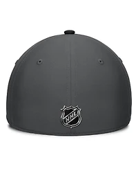 Fanatics Men's Gray/Black Vegas Golden Knights Authentic Pro Rink Flex Hat