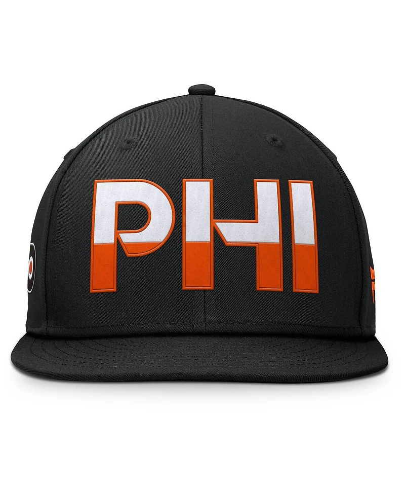 Fanatics Men's Black Philadelphia Flyers Authentic Pro Rink Snapback Hat