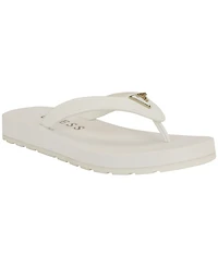 Guess Women's Candry Triangle Logo Eva Thong Flip Flop Sandals