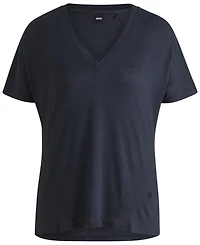 Boss by Hugo Women's Double B Monogram V-Neck T-Shirt