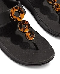 FitFlop Women's Fino Resin-Hoop Sandals