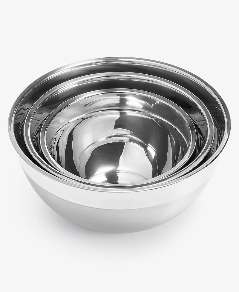 Arch Studio Stainless Steel Mixing Bowls, Set of 3, Exclusively at Macy's