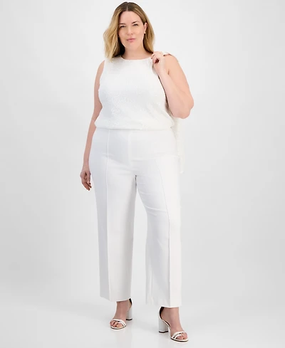 Anne Klein Plus High Rise Pull-On Pants