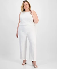 Anne Klein Plus High Rise Pull-On Pants