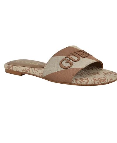 Guess Women's Harini Slip-On Logo Flat Sandals