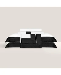 Togas Eden white/black Duvet cover King white/black