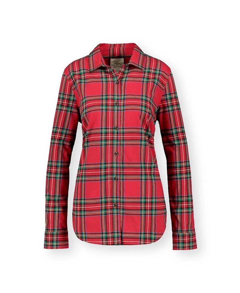 Hope & Henry Women's Poplin Classic Fit Shirt