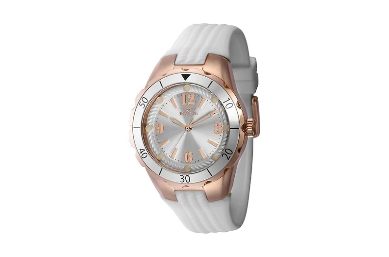 Invicta Women's 40311 Angel Quartz 3 Hand Silver Dial Watch