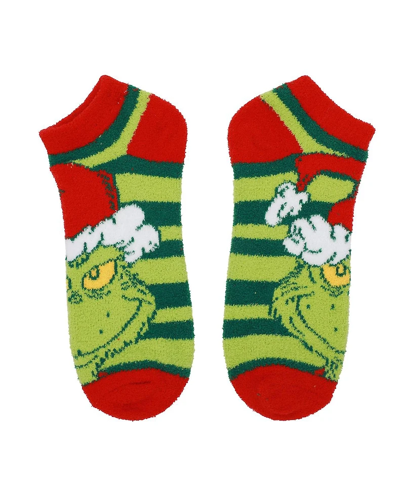 The Grinch Women's Chenille Adult Ankle Socks (Pack of 3)