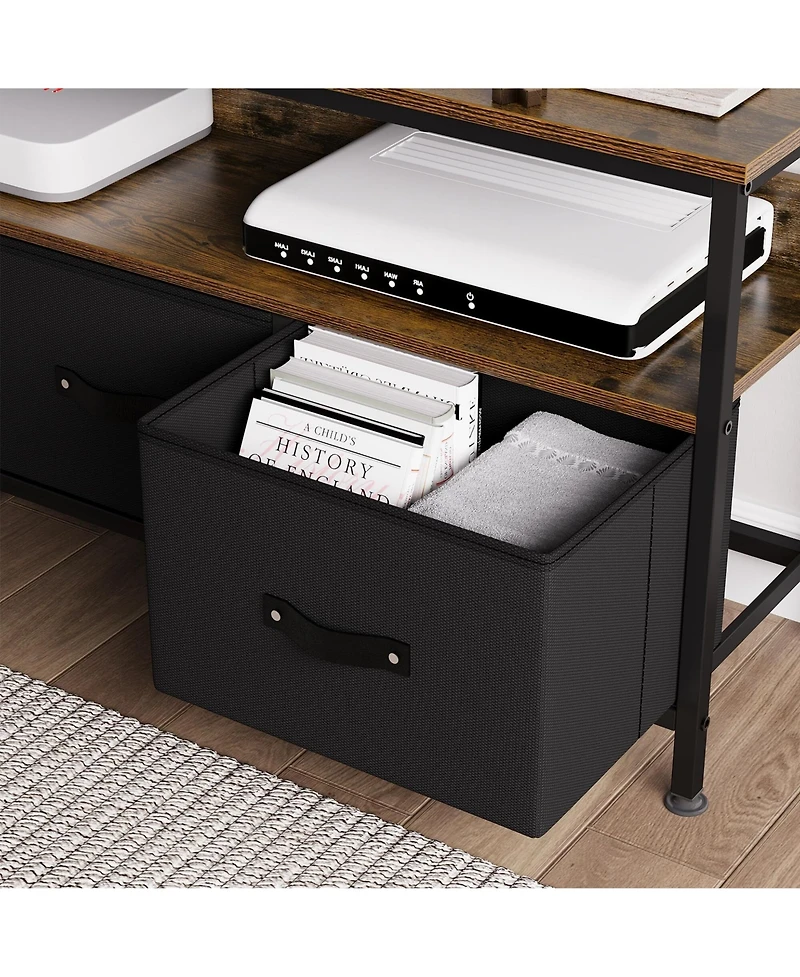 gaomon 50 Inch Tv Stand for Living Room, Dresser Tv Stand for with 2 Drawers