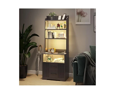 Vlsrka Vanity Makeup Desk with Mirror and Lights