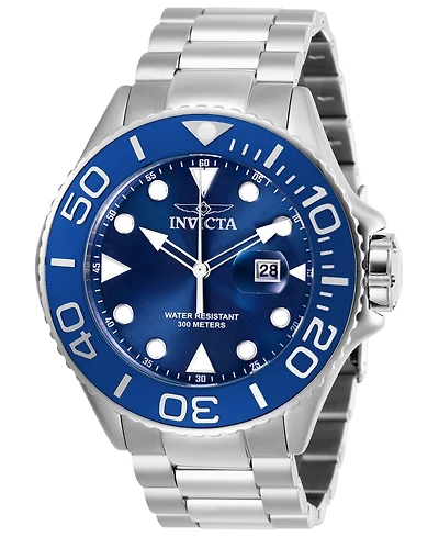 Invicta Men's 28766 Pro Diver Quartz 3 Hand Blue Dial Watch