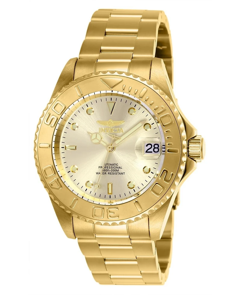 Invicta Men's 9010OB Pro Diver Automatic 3 Hand Champagne Dial Watch