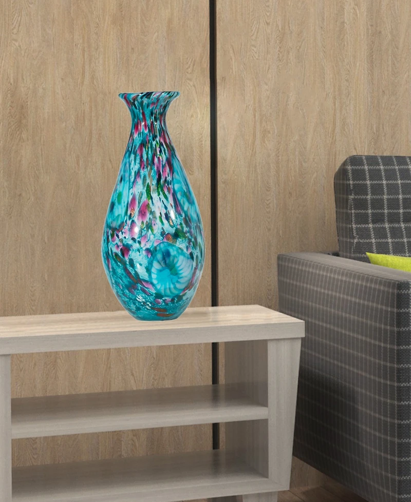 Dale Tiffany 17.25" Leona Art Glass Vase