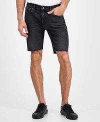 Guess Men's Logan Slim Fit Denim Raw Edge 9" Shorts