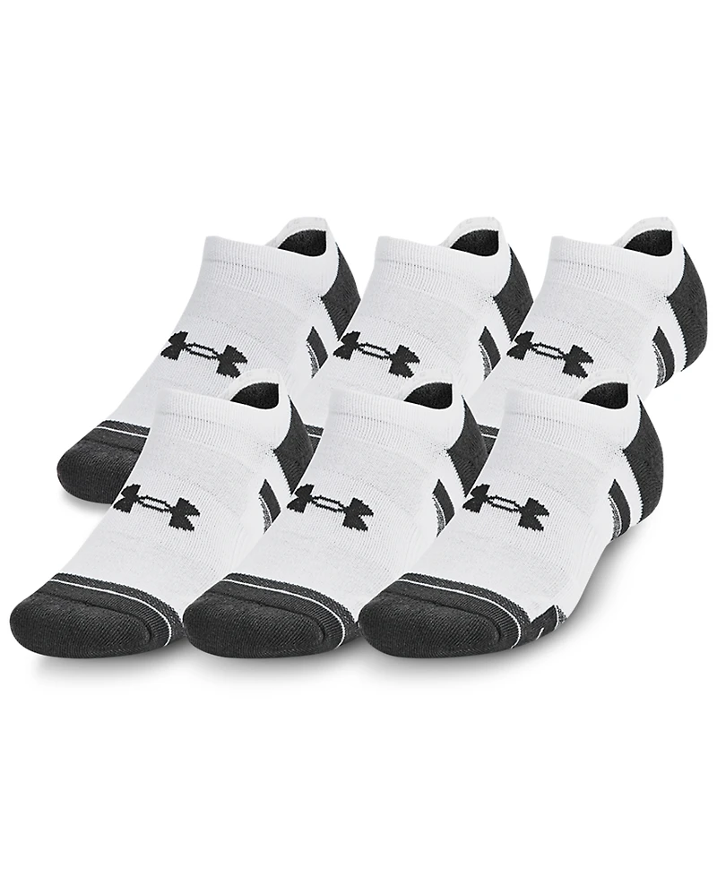 Under Armour Unisex Performance Tech No Show Socks - 6-pack