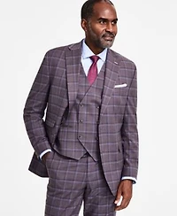 Tayion Collection Mens Regular Fit Suit Jacket Vest Pants