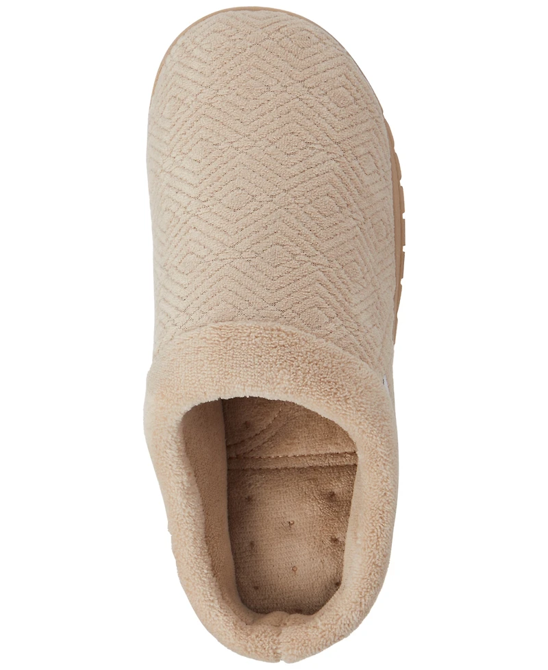 Isotoner Signature Women's Gemma Diamond Microterry Clog Slippers