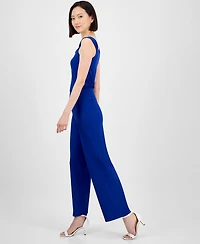 Anne Klein Petite Pull-On High-Rise Wide-Leg Pants
