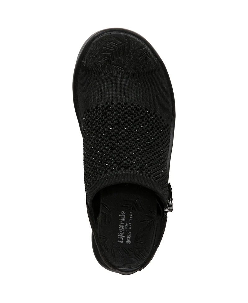 LifeStride Women's Starlet Washable Slingback Wedge Sandals