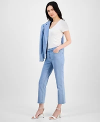 Anne Klein Women's Slim Straight-Leg Ankle Jeans
