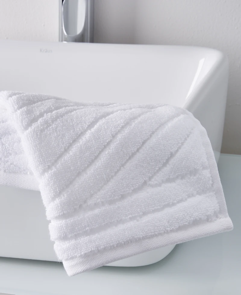 Hotel Collection Expressionist 100% Turkish C0tton Washcloth, 13" x 13", Exclusively at Macy's