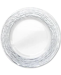 American Atelier Arizona Silver/Clear Glass Charger Plates, Set of 4