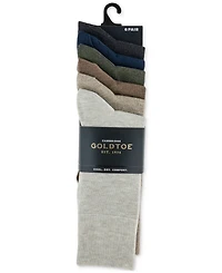 Gold Toe Men's 6-pack Cambridge Solid Crew Socks
