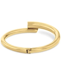 Calvin Klein Silver-Tone Ck Spiral Hinge Bracelet