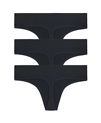 Dkny Women's Seamless Litewear Thong Underwear 3 Pack DK5016NP3