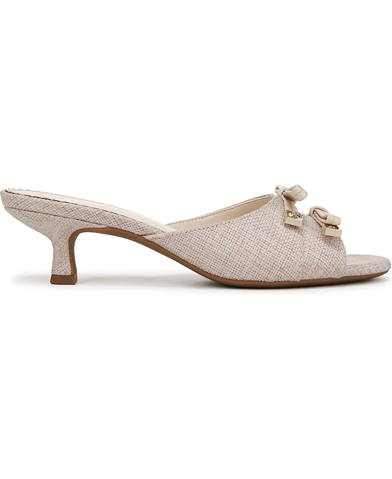 Sam and Libby Women's Odina Bow Kitten Heel Dress Sandals