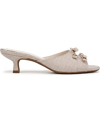 Sam and Libby Women's Odina Bow Kitten Heel Dress Sandals