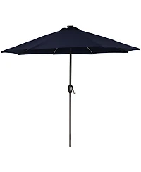 9-Foot Sunbrella Tilting Patio Umbrella with Solar Led Light Bars