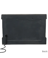 Sunnydaze Decor Ancient Wall 24-Inch Polyresin Wall-Mounted Outdoor Fountain - Electric Submersible Pump - 3-Gallon Water Capacity