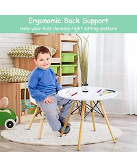 Gouun Kids 5 Pieces Mid-Century Modern Table Chairs Set