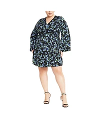 City Chic Plus Size Lenna Print Dress