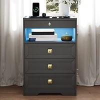 Vlsrka Vanity Makeup Desk with Mirror and Lights