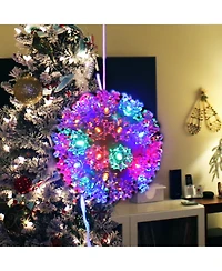 5" Electric Plug-In Indoor/Outdoor 50ct Led Lighted Ball Hanging Ornament