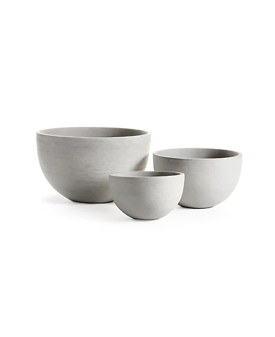 Fibrestone Malibu Low Bowls Set of 3