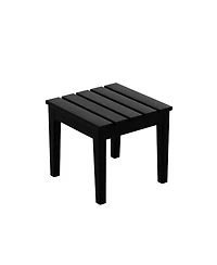 WestinTrends Outdoor Patio 2-Piece Hdpe Adirondack Garden Chair with Square Side Table Set