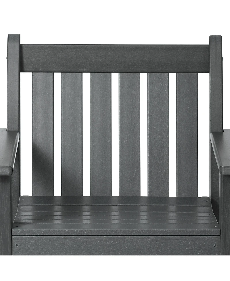 WestinTrends 5-Piece Hdpe Outdoor Patio Chair and Round Table Dining Set