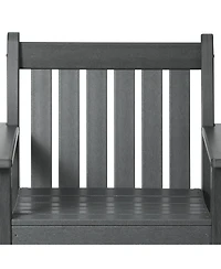 WestinTrends 5-Piece Hdpe Outdoor Patio Chair and Round Table Dining Set