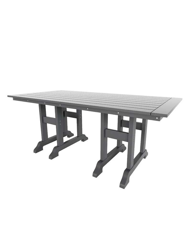 WestinTrends 7-Piece Hdpe Outdoor Dining Patio Table and Chairs Set