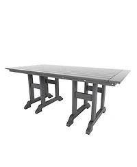 WestinTrends 7-Piece Hdpe Outdoor Dining Patio Table and Chairs Set