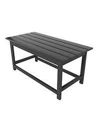 WestinTrends 4-Piece Adirondack Chairs with Cup Holders and Table Set